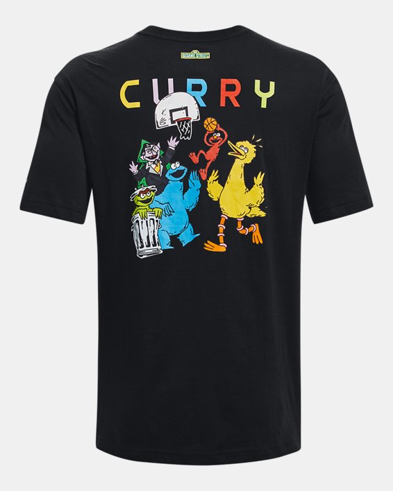 Men's Curry Sesame Street Graphic T-Shirt, Black, pdpMainDesktop image number 7